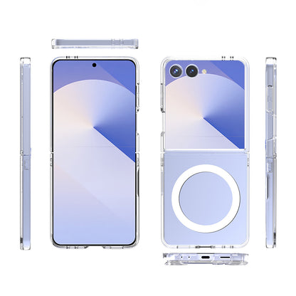 Galaxy Z Flip 7 Kılıf Kamera Korumalı M-safe Sert PC Zore Porto Kapak Şeffaf