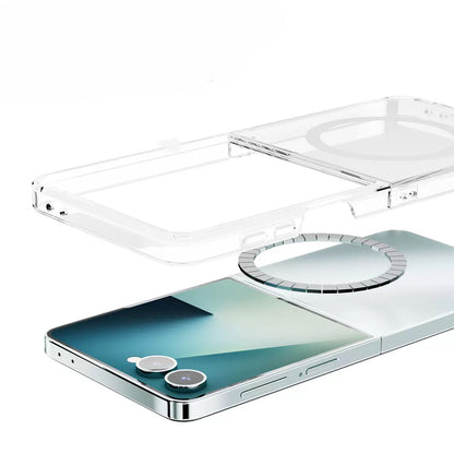 Galaxy Z Flip 7 Kılıf Kamera Korumalı M-safe Sert PC Zore Porto Kapak Şeffaf