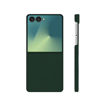 Galaxy Z Flip 7 Kılıf M-Safe Şarj Özellikli Zore Paris Zerre Sert PC Kapak