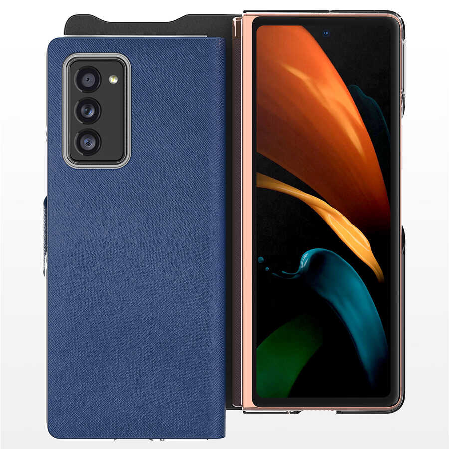 Galaxy Z Fold 2 Kılıf Araree Bonnet Kılıf Mavi
