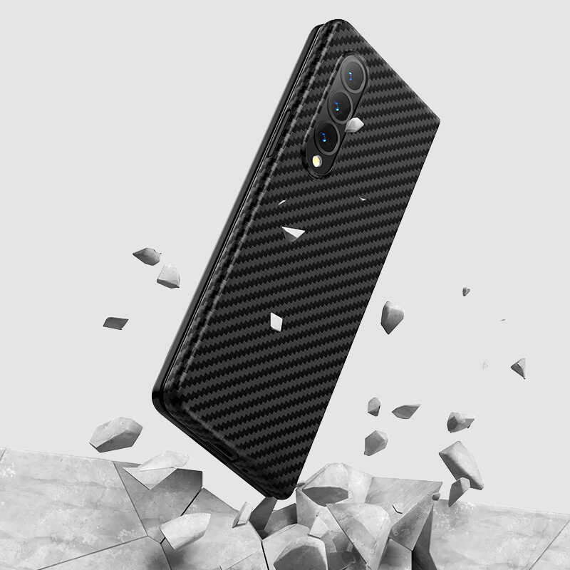 Galaxy Z Fold 3 Kılıf Benks 3 in 1 Suit Kapak Siyah