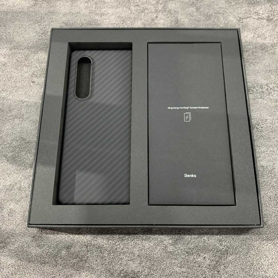 Galaxy Z Fold 3 Kılıf Benks 3 in 1 Suit Kapak Siyah