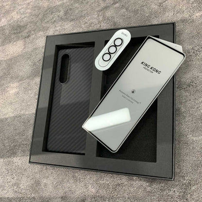 Galaxy Z Fold 3 Kılıf Benks 3 in 1 Suit Kapak Siyah