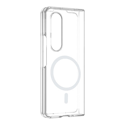 Galaxy Z Fold 4 Kamera Korumalı M-Safe Şarj Özellikli Şeffaf Zore London Sert PC Kapak