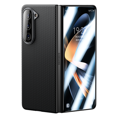 Galaxy Z Fold 5 Benks Combo Üçlü Aksesuar Seti (600D Kevlar Kapak + Corning Ekran Koruyucu + Kamera Lens Koruyucu) Siyah