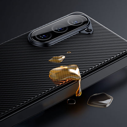 Galaxy Z Fold 5 Benks Combo Üçlü Aksesuar Seti (600D Kevlar Kapak + Corning Ekran Koruyucu + Kamera Lens Koruyucu) Siyah