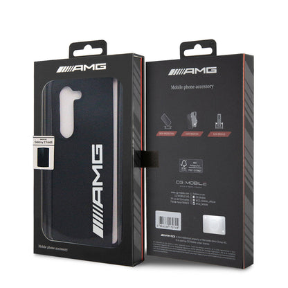 Galaxy Z Fold 5 Kılıf AMG M-safe Şarj Özellikli Büyük Logo Dizayn Orjinal Lisanslı Kapak Siyah