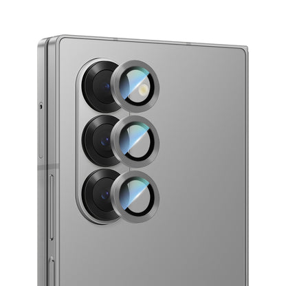 Galaxy Z Fold 6 CaseWorld Alloy Serisi Oleofobik Anti Reflective Kamera Lens Koruyucu Gümüş