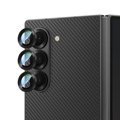 Galaxy Z Fold 6 CaseWorld Alloy Serisi Oleofobik Anti Reflective Kamera Lens Koruyucu Gümüş