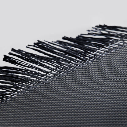 Galaxy Z Fold 6 Kılıf M-safe Şarj Özellikli 600D Aramid Fiber Pitaka Ultra-Slim Classic Serisi Black-Grey Twill Kapak Siyah-Gri