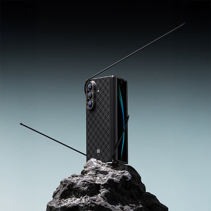 Galaxy Z Fold 7 Benks ArmorAir ArmorGrid Grand Combo Üçlü Aksesuar Seti (Ön Arka Kevlar Kapak + Ekran Koruyucu) Siyah