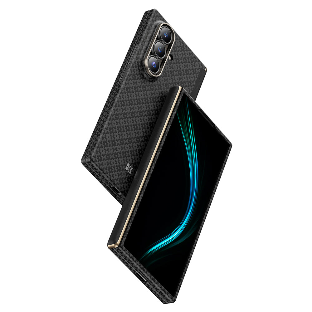 Galaxy Z Fold 7 Benks ArmorAir ArmorGrid Grand Combo Üçlü Aksesuar Seti (Ön Arka Kevlar Kapak + Ekran Koruyucu) Siyah