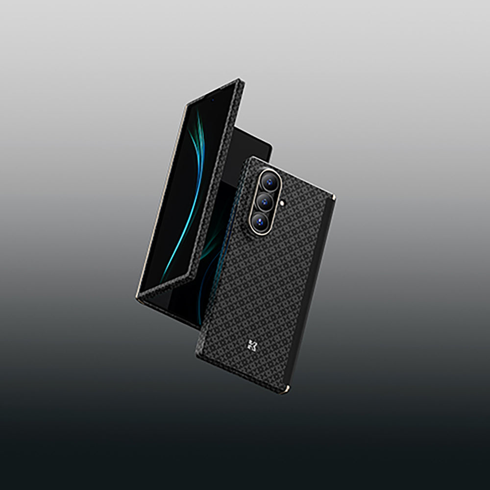 Galaxy Z Fold 7 Benks ArmorAir ArmorGrid Grand Combo Üçlü Aksesuar Seti (Ön Arka Kevlar Kapak + Ekran Koruyucu) Siyah