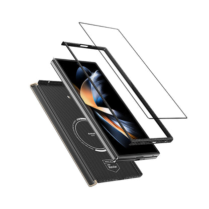 Galaxy Z Fold 7 Benks ArmorAir ArmorGrid Grand Combo Üçlü Aksesuar Seti (Ön Arka Kevlar Kapak + Ekran Koruyucu) Siyah