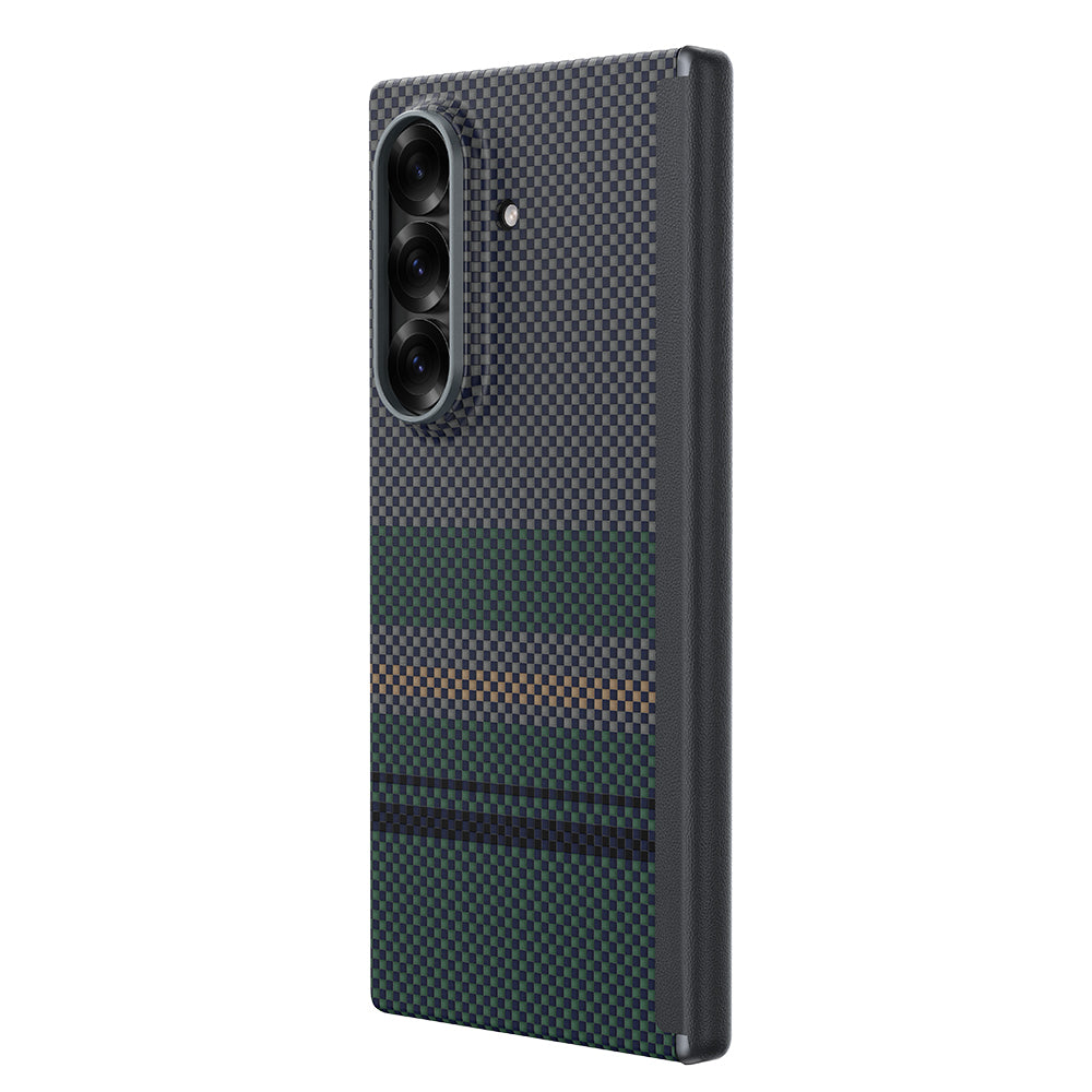 Galaxy Z Fold 7 Benks ArmorAir Aurora Grand Combo Üçlü Aksesuar Seti (Ön Arka Kevlar Kapak + Ekran Koruyucu) Yeşil