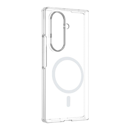 Galaxy Z Fold 7 Kamera Korumalı M-Safe Şarj Özellikli Şeffaf Zore London Sert PC Kapak