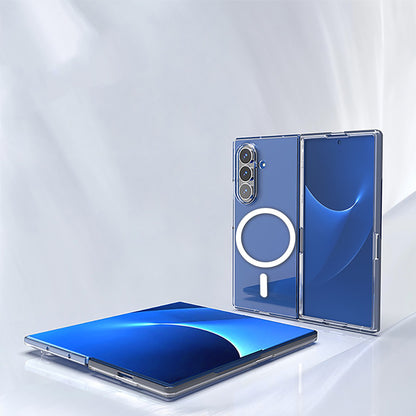 Galaxy Z Fold 7 Kılıf Kamera Korumalı M-safe Sert PC Zore Porto Kapak Şeffaf