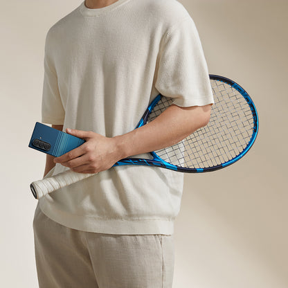 Galaxy Z Fold 7 Kılıf M-safe Şarj Özellikli Aramid Fiber Pitaka Tactile Woven Sunset-Moonrise Serisi Kapak Kahverengi