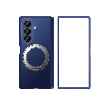 Galaxy Z Fold 7 Kılıf M-safe Şarj Özellikli Arkası Mat Sert PC Wlons Vena Standlı Kapak