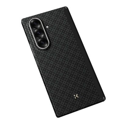 Galaxy Z Fold 7 Kılıf M-Safe Şarj Özellikli Benks ArmorAir ArmorGrid Serisi Kevlar Kapak Siyah