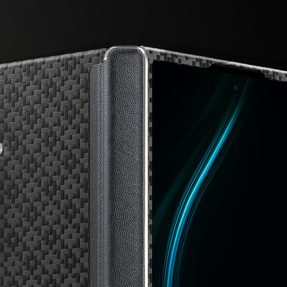 Galaxy Z Fold 7 Kılıf M-Safe Şarj Özellikli Benks ArmorAir ArmorGrid Serisi Kevlar Kapak Siyah