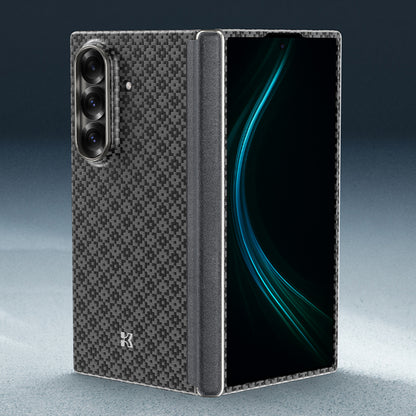 Galaxy Z Fold 7 Kılıf M-Safe Şarj Özellikli Benks ArmorAir ArmorGrid Serisi Kevlar Kapak Siyah