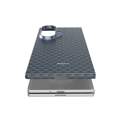 Galaxy Z Fold 7 Kılıf M-safe Şarj Özellikli Raptic Aramid Skin Origin Serisi Kapak Kahverengi