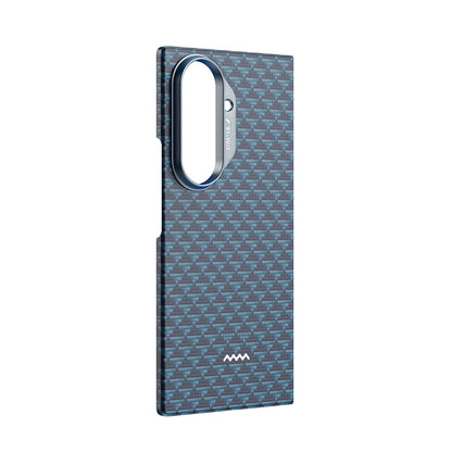 Galaxy Z Fold 7 Kılıf M-safe Şarj Özellikli Raptic Aramid Skin Origin Serisi Kapak Kahverengi