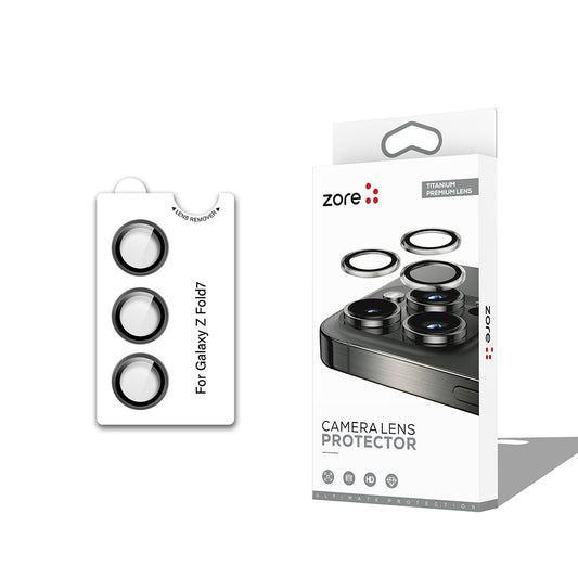 Galaxy Z Fold 7 Zore CL-12 Premium Safir Parmak İzi Bırakmayan Anti-Reflective Kamera Lens Koruyucu