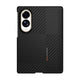 Galaxy Z Fold 8 Kılıf M-safe Şarj Özellikli Metal Kamera Çerçeveli Raptic Aramid SkinPro Serisi Karbon Kapak