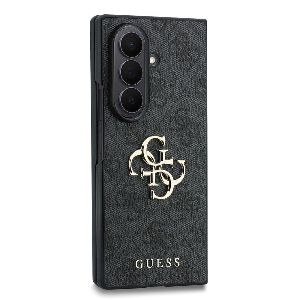 Galaxy Z Fold 8 Ultra Kılıf Guess Orjinal Lisanslı PU Deri 4G Desenli Yazı Logolu Kapak