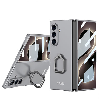 Galaxy Z Fold 8 Ultra Kılıf Zore Kıpta Flip Ring Kamera Korumalı Kapak