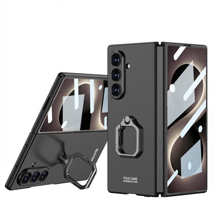 Galaxy Z Fold 8 Ultra Kılıf Zore Kıpta Flip Ring Kamera Korumalı Kapak