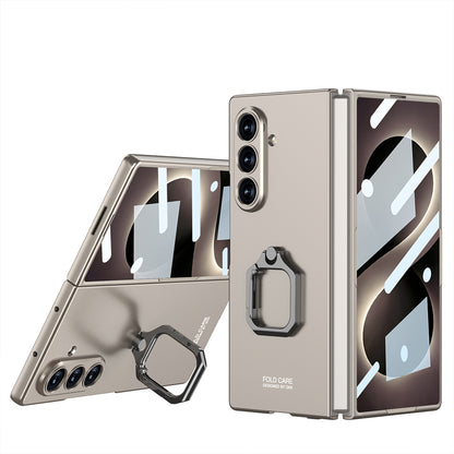 Galaxy Z Fold 8 Ultra Kılıf Zore Kıpta Flip Ring Kamera Korumalı Kapak