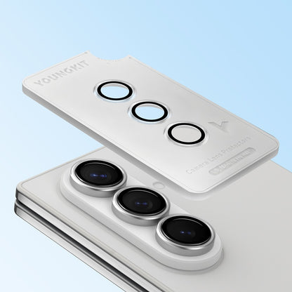 Galaxy Z Fold 8 Ultra Youngkit Alloy Original Parlama Önleyici Kamera Lens Koruyucu + Kolay Uygulama Aparatlı