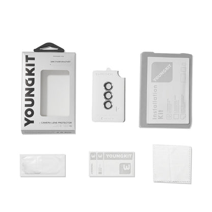 Galaxy Z Fold 8 Ultra Youngkit Alloy Original Parlama Önleyici Kamera Lens Koruyucu + Kolay Uygulama Aparatlı