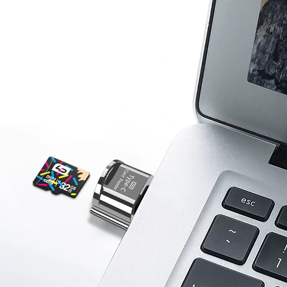 Go Des AC-54 Type-C Çıkışlı OTG Hafıza Kart Okuyucu Siyah