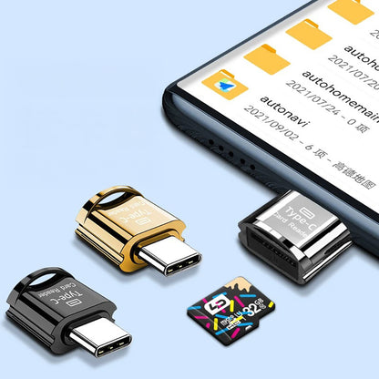 Go Des AC-54 Type-C Çıkışlı OTG Hafıza Kart Okuyucu Siyah