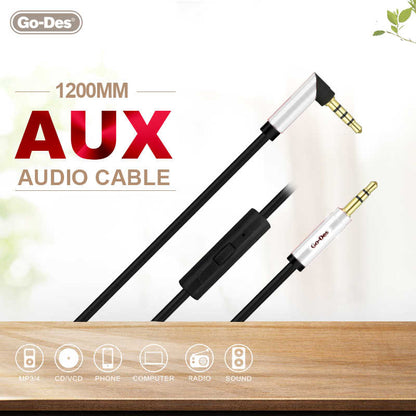 Go Des GAC-207 Aux Audio Kablo Beyaz