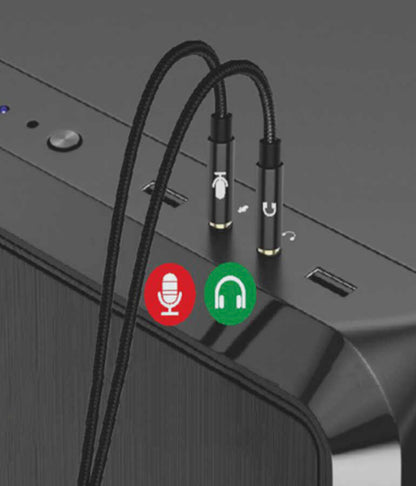 Go Des GAC-222 Mikrofonlu Kulaklık Dönüştürücü Siyah