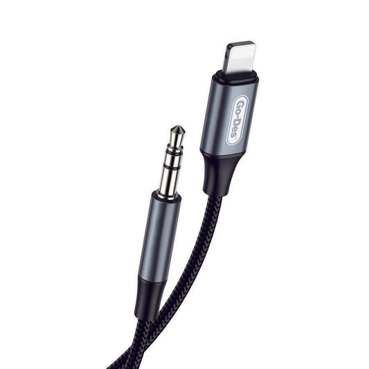 Go Des GAC-260 Lightning Aux Ses Kablosu 1 metre Siyah