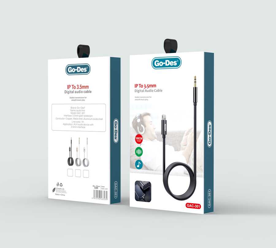 Go Des GAC-301 Lightning Aux Kablo Rose Gold