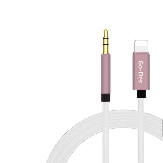 Go Des GAC-301 Lightning Aux Kablo Rose Gold