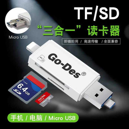 Go Des GD-DK102 Lightning Kart Okuyucu Siyah