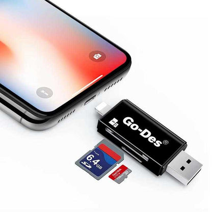 Go Des GD-DK102 Lightning Kart Okuyucu Siyah