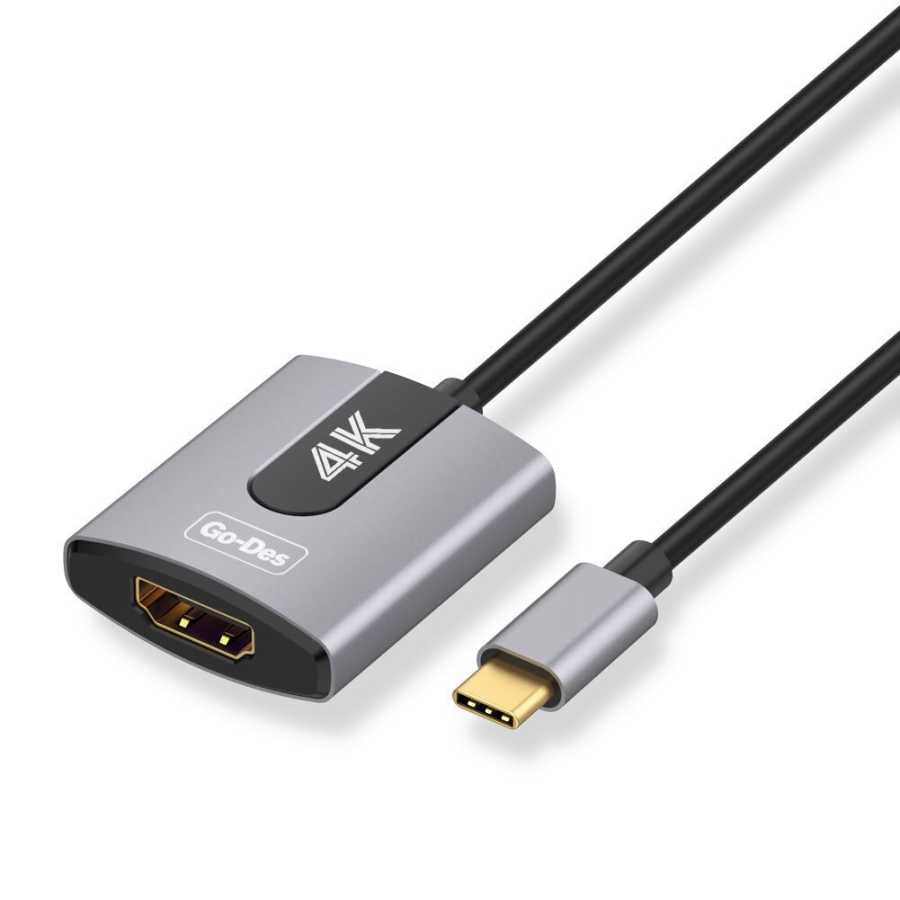 Go Des GD-8279 Usb-C Av Kablo Siyah