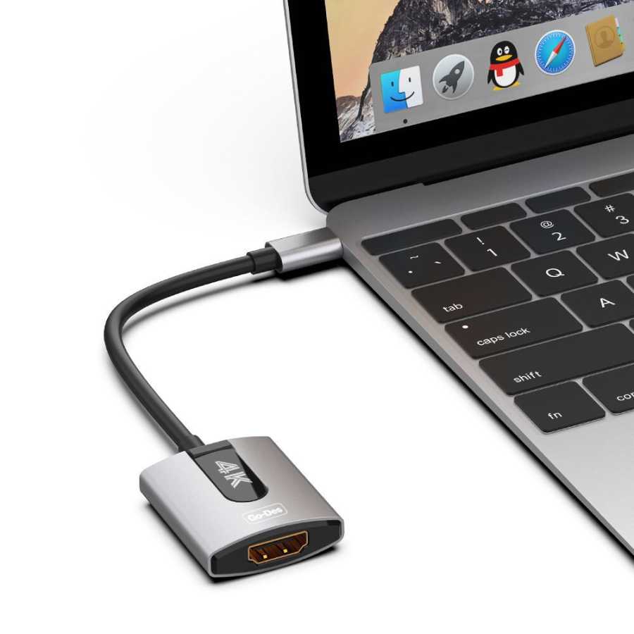 Go Des GD-8279 Usb-C Av Kablo Siyah