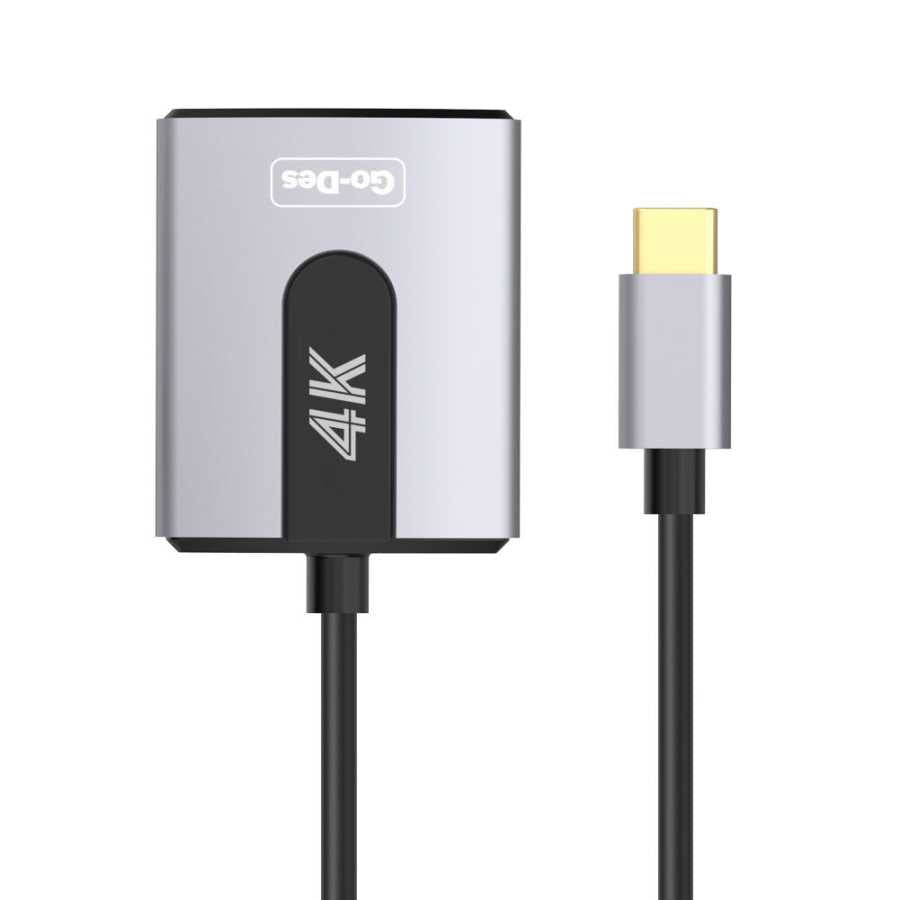 Go Des GD-8279 Usb-C Av Kablo Siyah