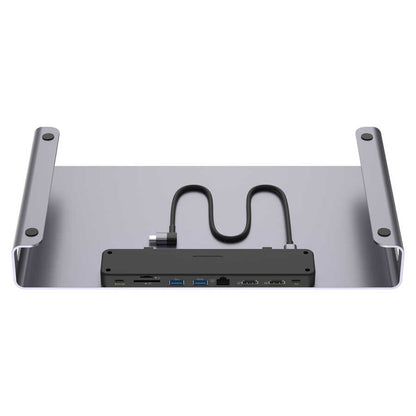 Go Des GD-9126 Hub Destekli Laptop Standı Docking Station Stand Gri