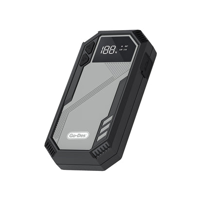 Go Des GD-B635 LED Işıklı Araç Akü Acil Durum Takviye Güç Kaynağı 12V Siyah